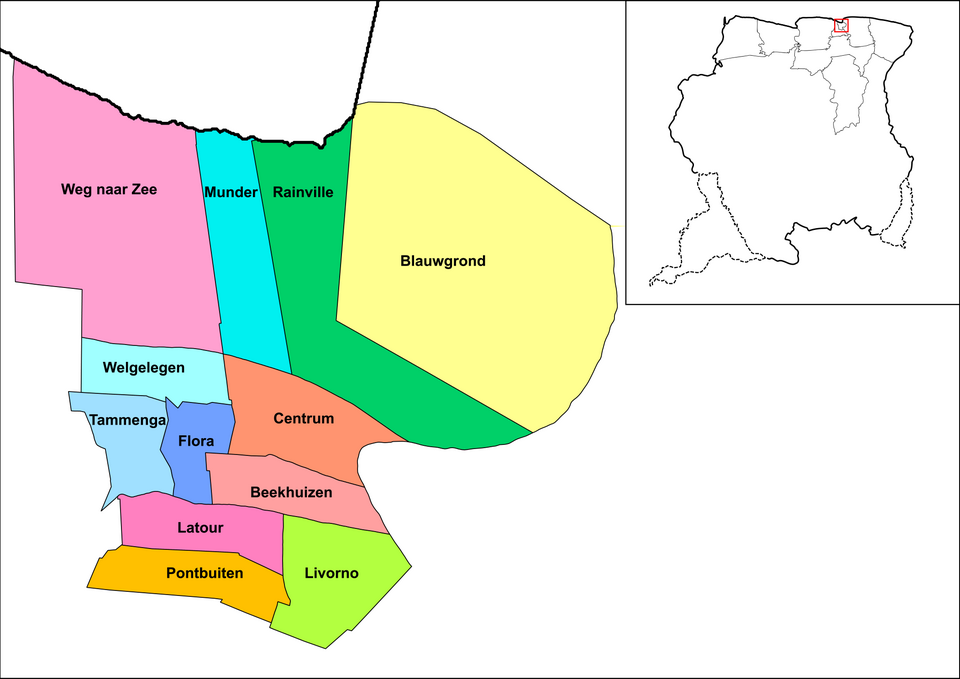 Paramaribo — local market for online stores